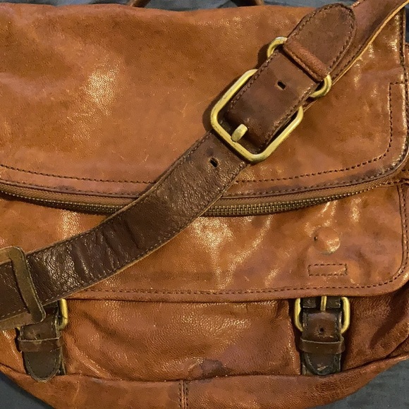 Fossil Messenger Bag Tan - Picture 2 of 12